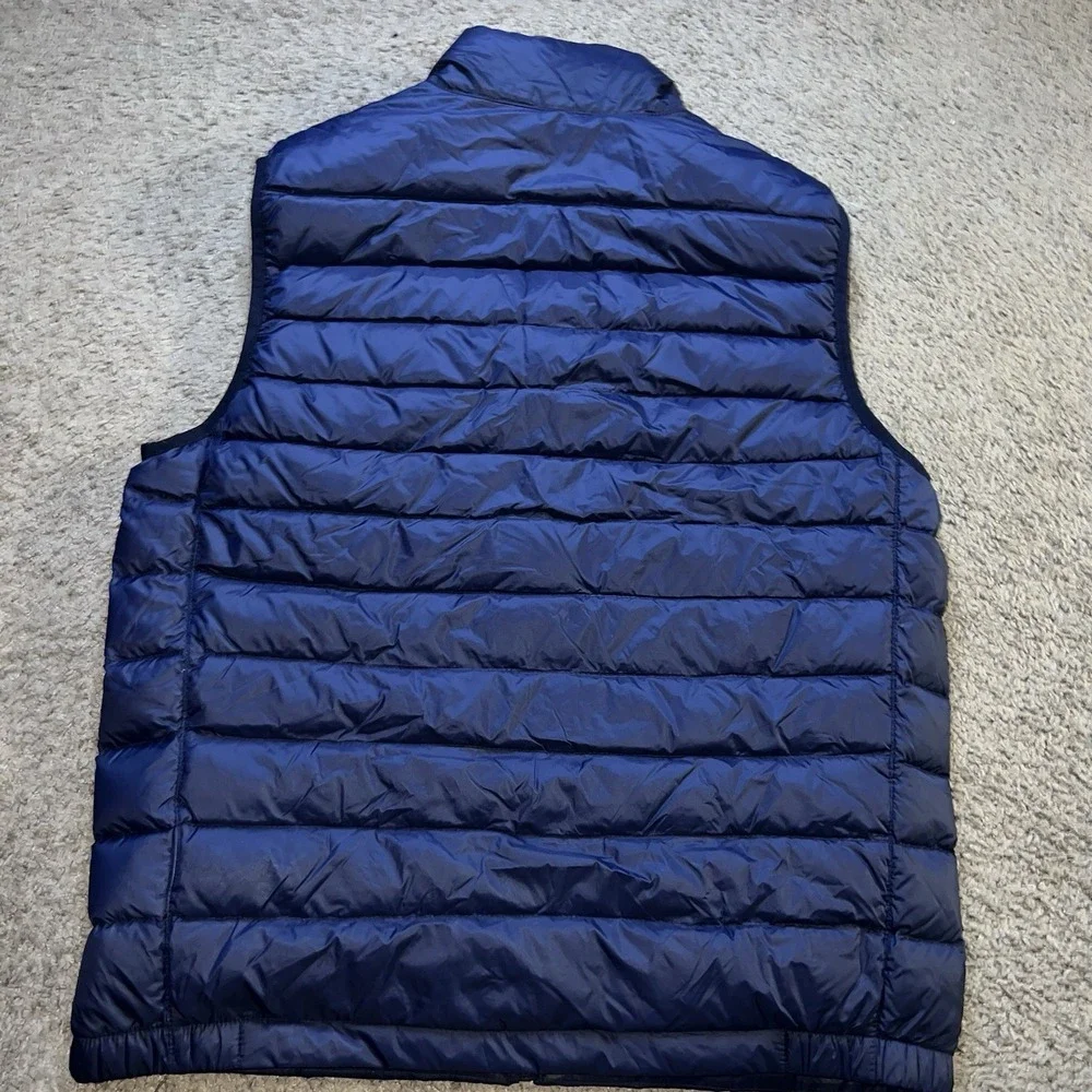 Polo Ralph Lauren Down Vest Navy Blue Packable Red Pony Logo Mens Medium